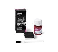 Kaps Tinte para Zapatos y Bolsos de Cuero y Textil con Esponja y Brocha, Super Color, 70 Colores (112 - rojo)