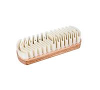 Kaps Wooden Nubuck And Suede Restorer Brush With Natural Soft Rubber Crepe, For Leather Shoes, Bags And Accessories, By