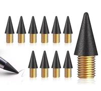 KAPSING 10 Piezas De Minas Sin Tinta Recambios Intercambiables Lápiz De Grafito Cabezal Intercambiable Negro