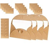 KAPSING 14 piezas Mini Sobres con Blanco para Diseñar Corazón Castillo Sobres de Papel Kraft Tarjetas Vales para Rellenar Usted Mismo Tarjetas para Escribir para Tarjetas de Regalo DIY Graffiti