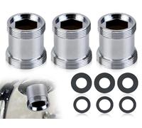 KAPSING 3 Piezas Adaptador de Grifo Rosca Macho M22 a M24, Conector de Aireador de Grifo, Adaptador de Grifo con Sello de Goma para Grifos de Cocina