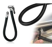 KAPSING Manguera de inflado de neumáticos, Manguera de Bomba de Aire para inflador de automóviles, extensión, Adaptador de inflador de neumáticos Universal de 36,5 cm de Largo, 12,5 mm de Ancho