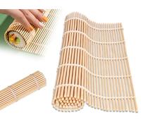 KAPSING Rollos De Sushi De Bambú, Tapete De Sushi De Bambú, Tapete De Sushi Natural para Preparar Sushi, Juego De Sushi De Bricolaje