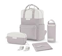 Kapten & Son Juego de mochilas cambiables Bergen 4 pzs. compartimento para portátil gris