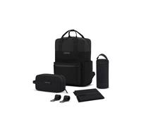 Kapten & Son Juego de mochilas cambiables Bergen 4 pzs. compartimento para portátil negro