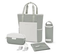 Kapten & Son Set de bolso cambiador Lindby 4 pzs. compartimento para portátil verde