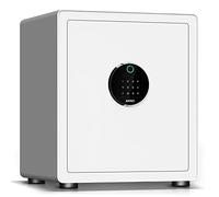 KAPUCI Caja fuerte biométrica con pantalla táctil con diseño minimalista moderno, 2.25 pies cúbicos de apertura automática con contraseña virtual digital, cajas fuertes de acero de seguridad para el