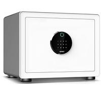 KAPUCI Caja fuerte biométrica con pantalla táctil de huellas dactilares con diseño minimalista moderno, caja de seguridad de 1.28 pies cúbicos de apertura automática con contraseña virtual digital,