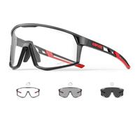 KAPVOE Gafas de Ciclismo Fotocromáticas Hombre Mujer TR90 Gafas de Sol Deportivas Running Transparente Gafas MTB Bicicleta Montaña Gafas Bici BTT Accesorios Negro