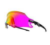 KAPVOE Gafas de Ciclismo Gafas de Sol Deportivas Para Bicis Motocicleta BMX Hombres Mujeres Rojo Negro 04