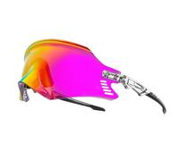 KAPVOE Gafas de Ciclismo Gafas de Sol Deportivas Para Bicis Motocicleta BMX Hombres Mujeres Rojo Transparente 13