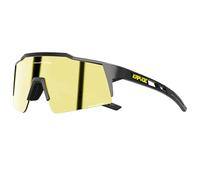 KAPVOE Polarizadas Gafas Ciclismo Protección UV400 TR90 Deportivas Mujer Hombre MTB BTT Bicicleta Running Bici Correr Voleibol Tenis Conducir Pesca Deporte Lentes Montana 14 negra dorada