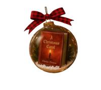 KAQNTUD Adorno De Libro En Miniatura con Temática Canción Navideña Clásica Decoración Acrílica Eficiente A Prueba Roturas para Envolver Regalos Árboles Decoraciones para Fiestas Festivas Fáciles