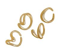 KAQNTUD Anillos góticos con forma de retazos, accesorio de moda para hombres y mujeres, diseños únicos, suministros de fiesta, regalos, As show, Metal