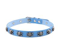 KAQNTUD Collar de calavera de piel sintética, joyería punk rock, cadena ajustable para trajes de estilo urbano, accesorio gótico único, joyería gótica para hombres y mujeres, talla única, como se