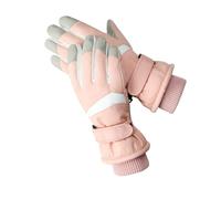 KAQNTUD Guantes de esquí cálidos multiusos con muñeca elástica para mujeres y niñas, forro grueso, tacto de dedo para actividades de invierno al aire libre, senderismo