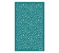 KAQNTUD Plantillas de serigrafía con temática de Halloween para aretes de arcilla, joyería, impresión en tela de arcilla, plantillas adhesivas