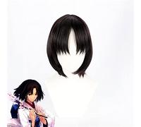 Kara No Kyoukai Ryougi Shiki Cosplay Peluca Fgo Fate El Jardín De La Orden Negro Corto Medio Parte Pelucas De Pelo Sintético Para Adultos