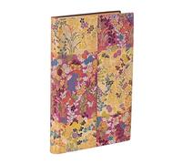 Kara-ori Pink (Japanese Kimono) Mini Lined Softcover Flexi Journal (Elastic Band Closure)
