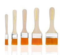 KARAA 50PCS Juego de brochas planas Set Brochas de Pintor de Pintura de Cepillos de Barniz pinceles acrílicos para pintura al óleo, Pintura, Tintes, Barnices, Pegamentos, Gesso, Pintar Paredes