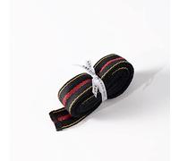 Karabajo auténtico de Argelia negro + hoja tutorial: no se deshilacha de alta calidad cinta tradicional para alisar el cabello naturalmente sin calor (2M)