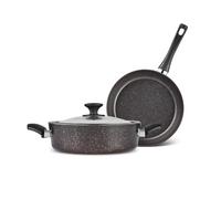 Karaca Biogranit Blackgold - Batería de cocina (3 piezas)