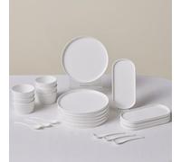 KARACA Forever Bone Bomo RND - Juego de desayuno (22 piezas, porcelana, diseño elegante)