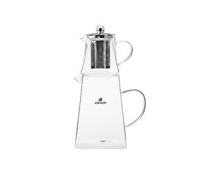 Karaca Giza Gläserne Teekanne Wasserkanne, Geeignet für Gas- und Elektrokochsysteme, Teekocher, Caydanlik,und Teekanne Set, Teapot