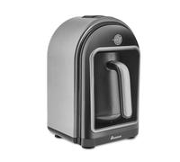 KARACA Hatır - Cafetera turca eléctrica de 5 tazas con modo Ember, control automático de temperatura, protección contra desbordamiento, alertas audibles y visuales, gris galaxia