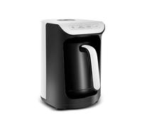 KARACA Hatır Köz - Cafetera turca, capacidad de 300 ml, prepara 5 tazas de café turco, apagado automático y control de temperatura, sabor auténtico a carbón vegetal, 535 W, color blanco