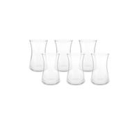 KARACA Heybeli - Juego de 6 vasos de té turco para 6 personas, 170 ml, elegantes y duraderos, aptos para lavavajillas