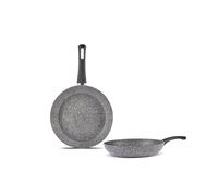 Karaca Juego de sartenes de biogranito gris, 2 piezas, perfecto compañero de cocina para cocinar sin esfuerzo