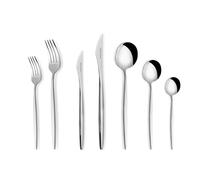 Karaca New Porto - Juego de 84 cubiertos para 12 personas, juego de cubiertos de acero inoxidable, solución elegante y completa para tu comedor