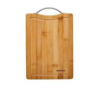 Karaca Owen - Tabla de cortar rectangular de bambú, grande, madera