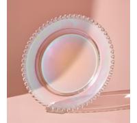 KARACA Rory - Plato para servir (27 cm), elegante placa de cristal para una presentación perfecta de pasteles y galletas, apto para lavavajillas, diseño elegante para exquisitos arreglos de mesa