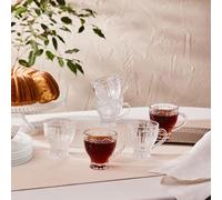 KARACA SEDA - Taza de té de cristal para 6 personas
