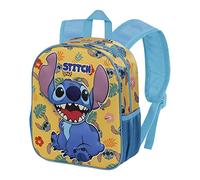 Disney Lilo y Stitch Grumpy-Mochila 3D Pequeña, Amarillo, 26 x 31 cm, Capacidad 8.5 L