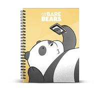 KARACTERMANIA 32700-1 - Somos Osos Panda-Cuaderno Papel Cuadriculado DIN A4, Amarillo