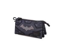 KARACTERMANIA 605, Batman Fear Estuche Portatodo Triple HS Niños Unisex, Negro, Un Tamaño