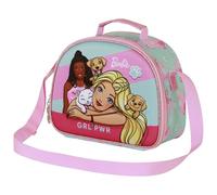 Karactermania Barbie Pets-Bolsa Portamerienda 3D, Rosa, 26 x 20 cm