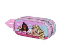 Karactermania Barbie Pets-Estuche Portatodo 3D Doble, Rosa, 22 x 10 cm