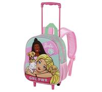 Karactermania Barbie Pets-Mochila 3D con Ruedas Pequeña, Rosa, 26 x 34 cm, Capacidad 7 L