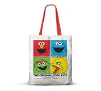 Karactermania Bolsa de la compra Barrio Sésamo Cool – Blanco 33 x 40 cm