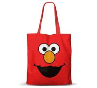 Karactermania Barrio Sésamo Elmo Face-Bolsa de la Compra Shopping FAN, Rojo 33 x 40 cm