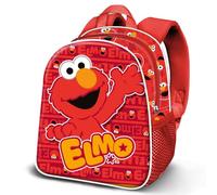 Karactermania Barrio Sésamo Elmo Happy-Mochila 3D Elite, Rojo, 25 x 30 cm, Capacidad 7 L