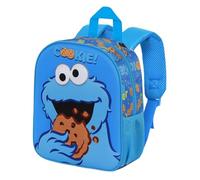 Karactermania Barrio Sésamo Monstruo de las Galletas Eat-Mochila 3D Elite, Azul, 25 x 30 cm, Capacidad 7 L