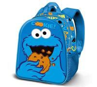 Karactermania Barrio Sésamo Monstruo de las Galletas Eat-Mochila 3D Elite, Azul, 25 x 30 cm, Capacidad 7 L