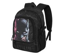 Karactermania Batman Face-Mochila Fight Fan 2.2, Negro, 31 x 44 cm, Capacidad 24 L