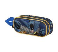 Karactermania Batman Night-Estuche Portatodo 3D Doble, Azul Oscuro, 22 x 9,5 cm