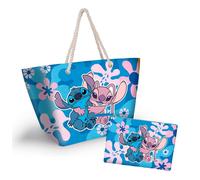Karactermania - Bolsa De Playa Soleil Con Neceser De Regalo. Lilo Y Stitch Hug